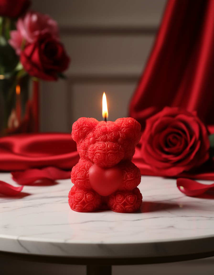 Câlin d'ours enflammé