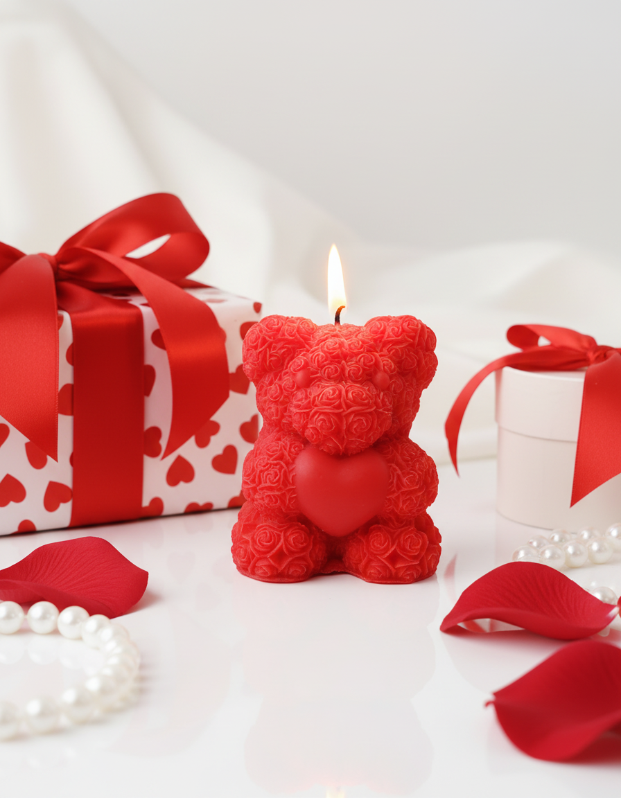 Câlin d'ours enflammé