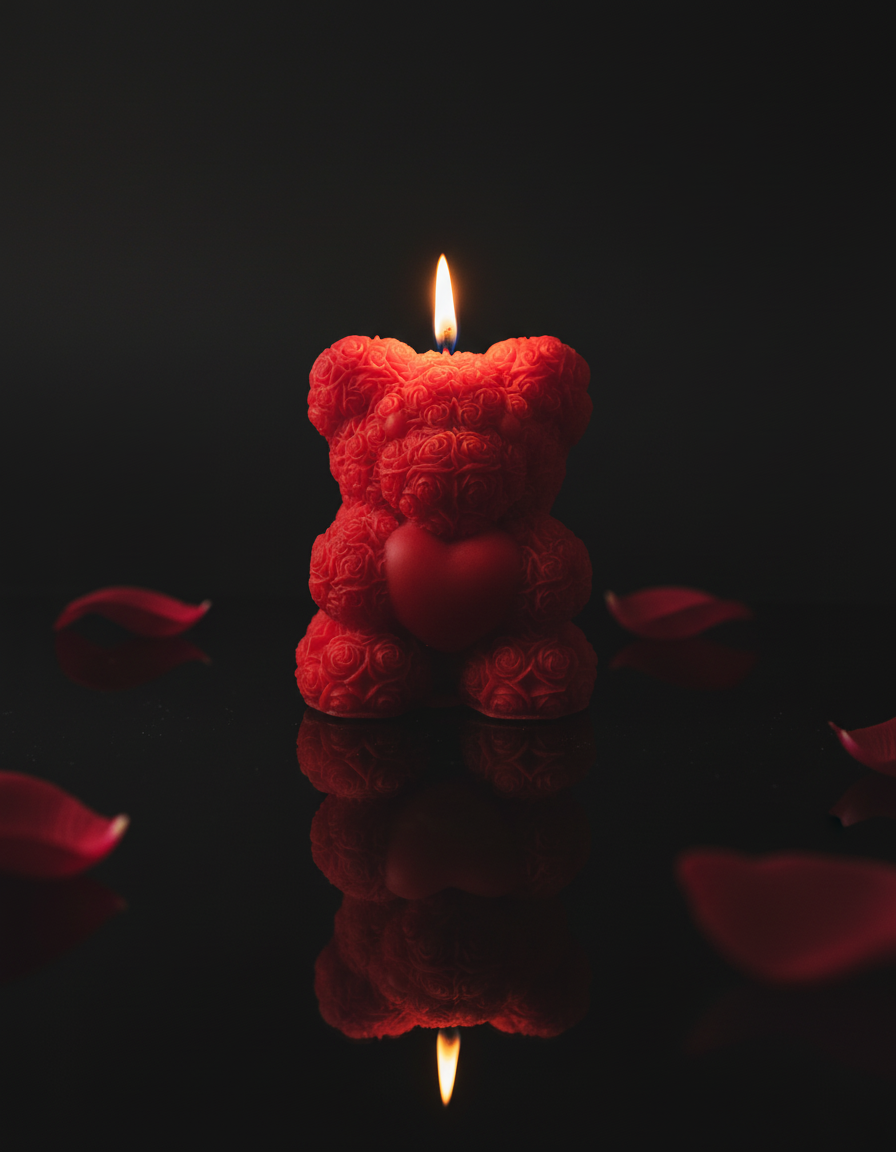 Câlin d'ours enflammé