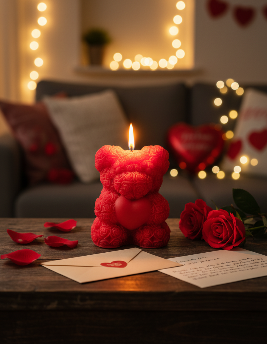 Câlin d'ours enflammé