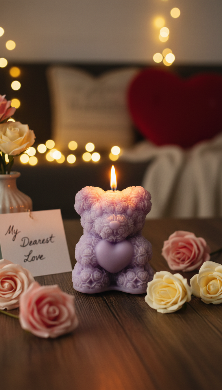 Câlin d'ours enflammé